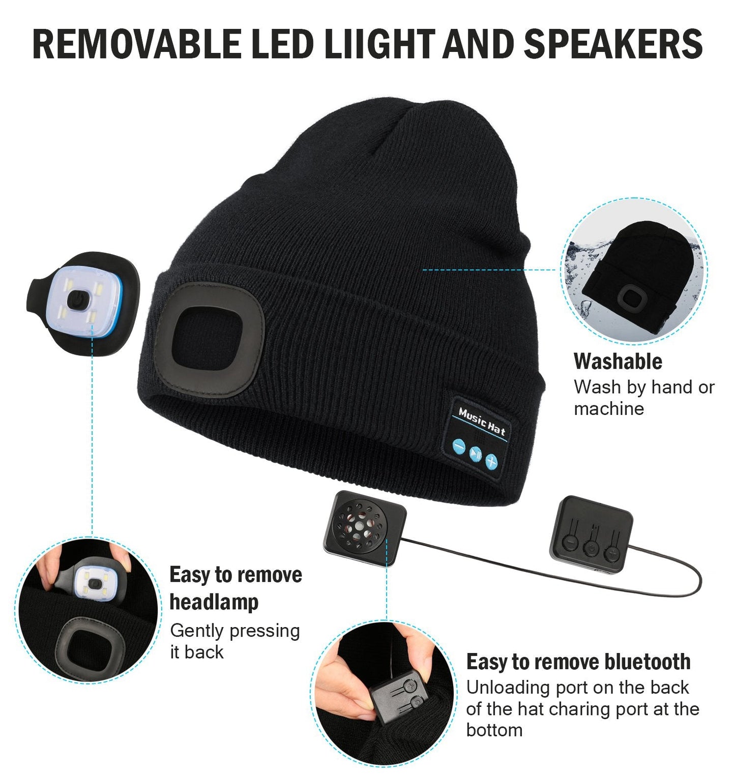 LED Bluetooth Beanie for Ultimate Warmth and Music Enjoyment